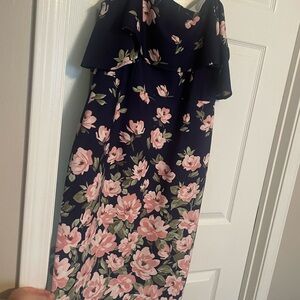 Premier Navy and Pink Floral Dress